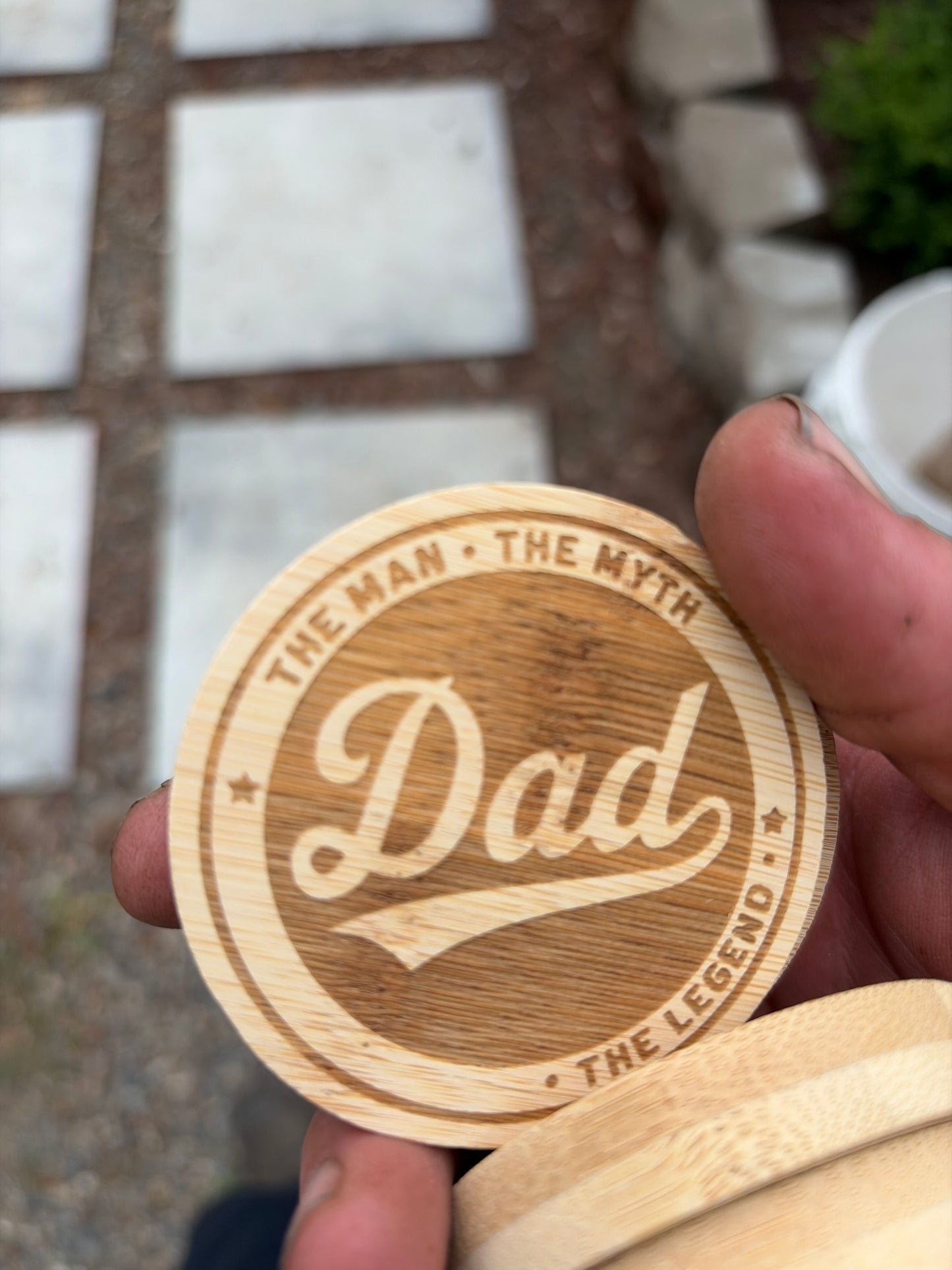 Bamboo Magnetic Laser engraved bottle opener